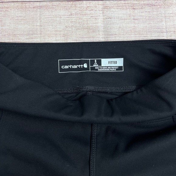 Carhartt Force Utility Leggings Women Size Small Fitted Black Cargo Pockets - Picture 12 of 12